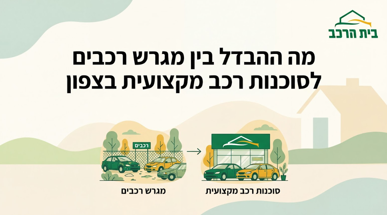 מה ההבדל בין מגרש רכבים לסוכנות רכב מקצועית בצפון