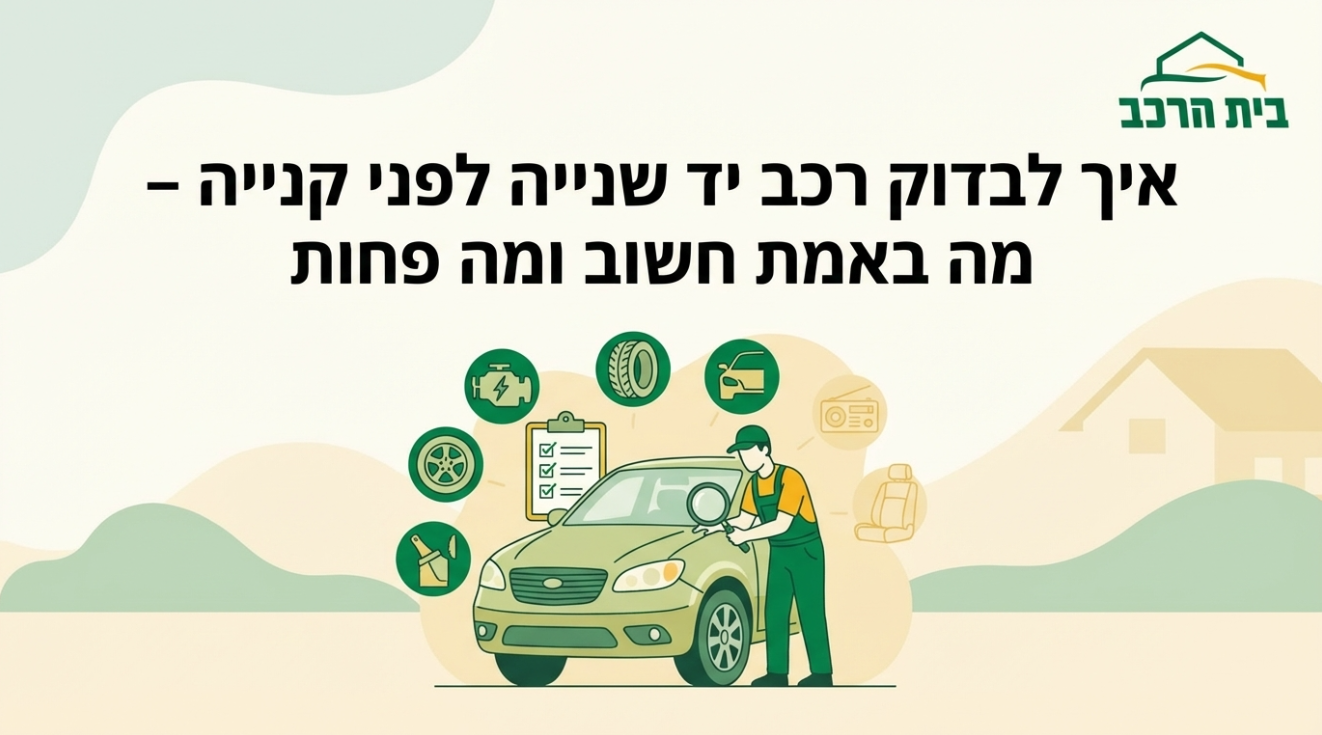 איך לבדוק רכב יש שניה