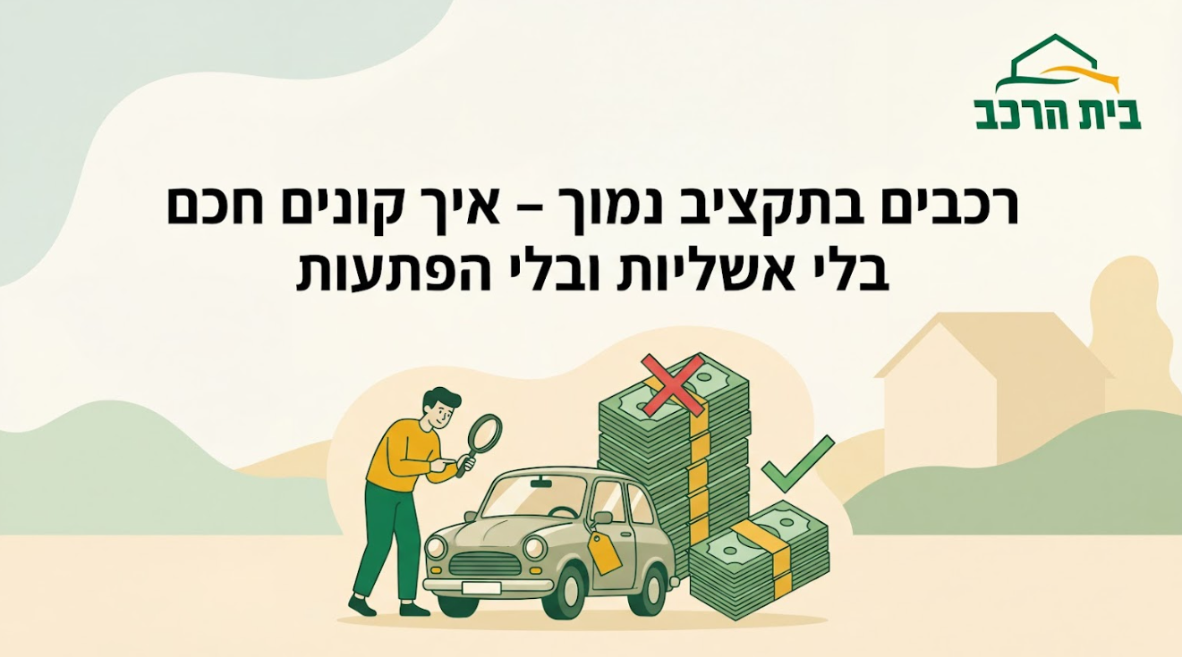 רכבים בתקציב נמוך איך קונים חכם בלי אשליות ובלי הפתעות